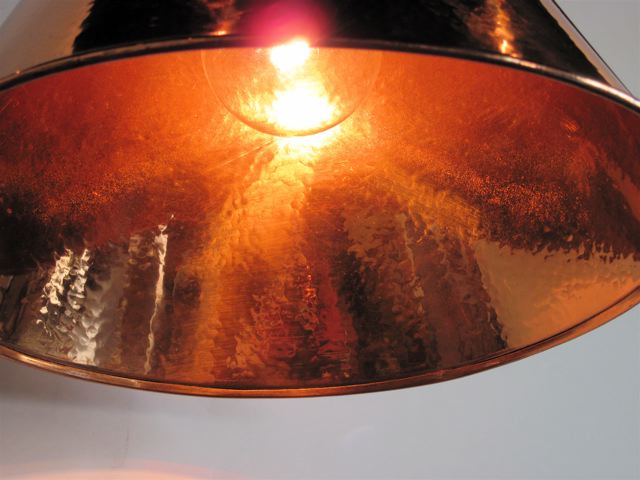 Danish Hammered Copper Pendant