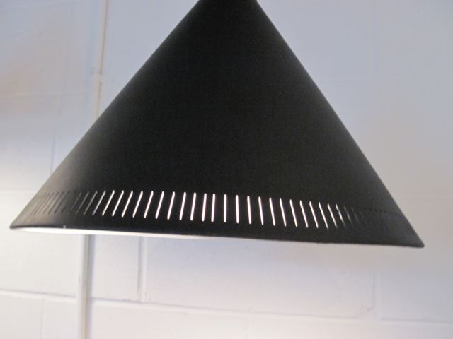 Arne Jacobsen Pair of Black Pendants
