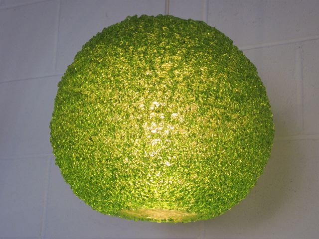 Spaghetti Lime Green Lucite Pendants