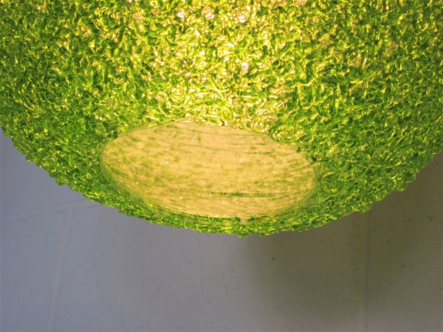 Spaghetti Lime Green Lucite Pendants