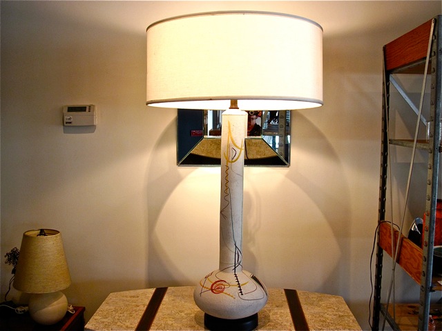 Raymor Hand Painted Ceramic Lamp