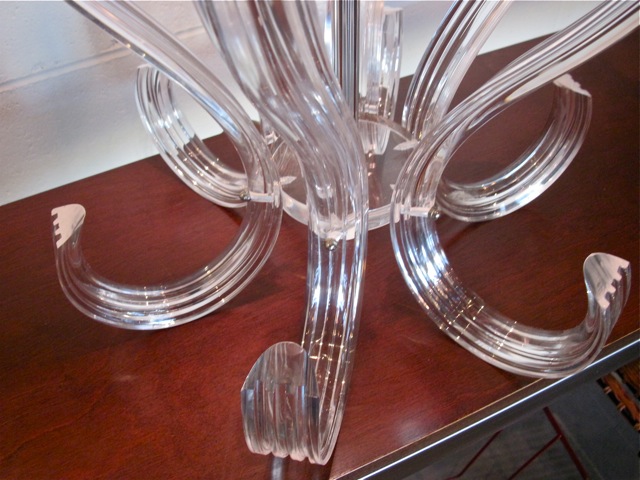 Lucite Pair of Lamps