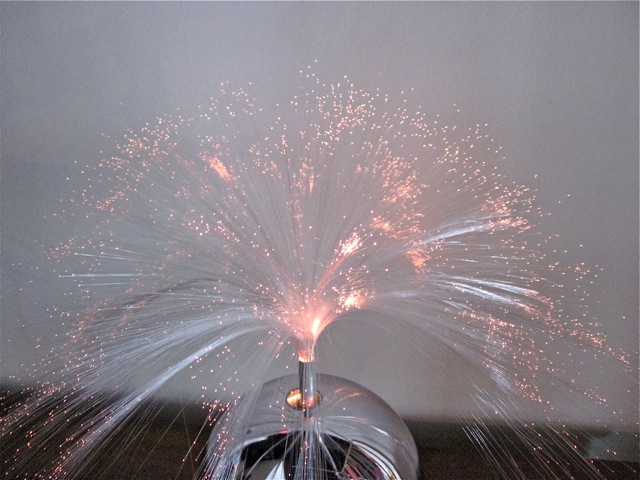 Chrome Fiber Optic Table Lamp