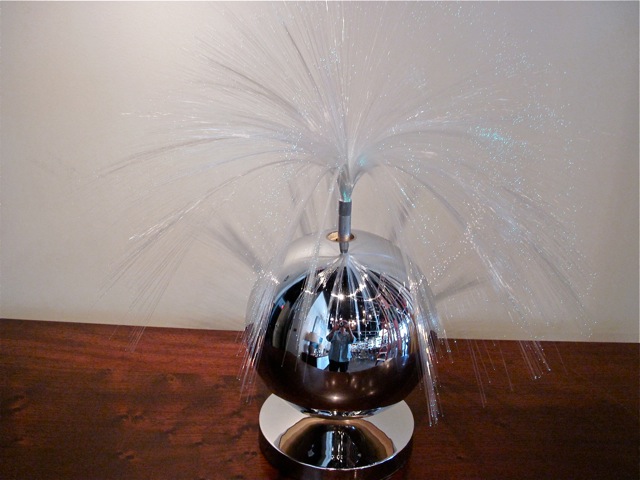 Chrome Fiber Optic Table Lamp