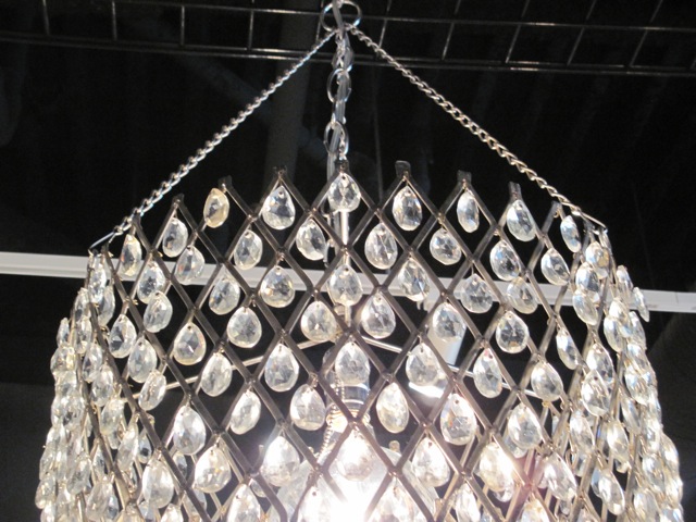 Italian Crystal & Chrome Chandelier