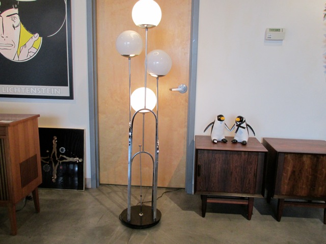 Lightolier Chrome Floor Lamp