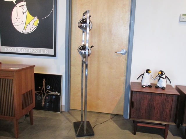 Lightolier Chrome Floor Lamp