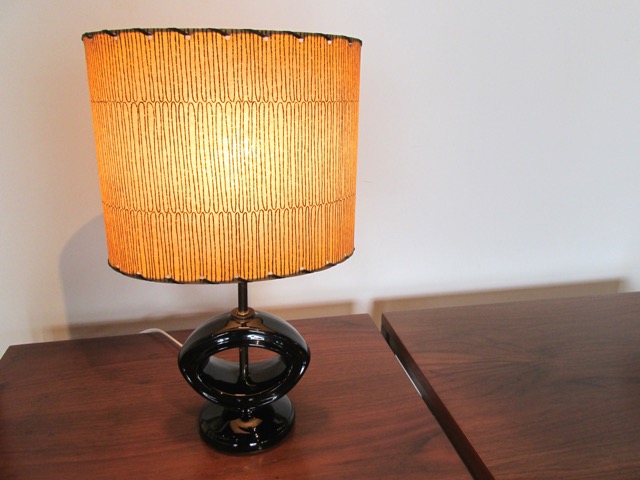 Parchment & Black Ceramic Lamps