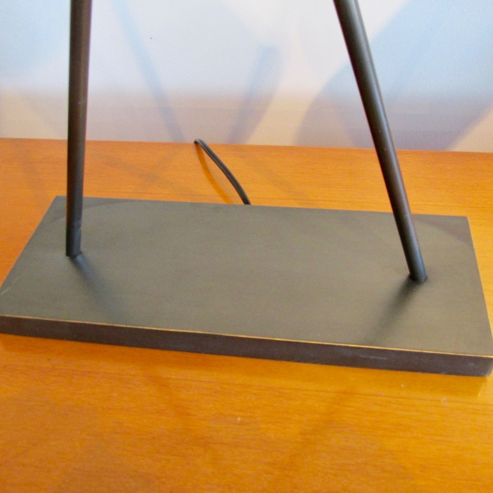 Bronzed Metal X Table Lamps
