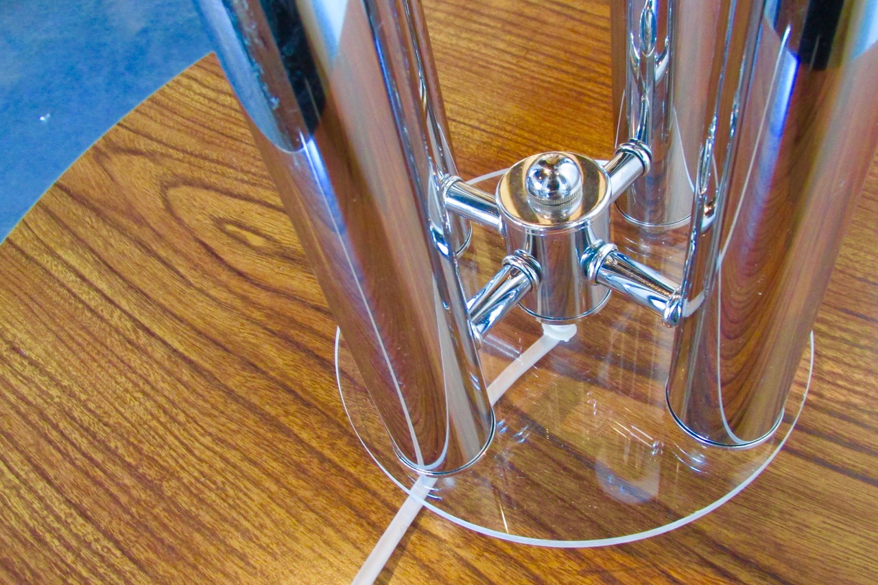 Robert Sonneman 4-Arm Chrome Table Lamp