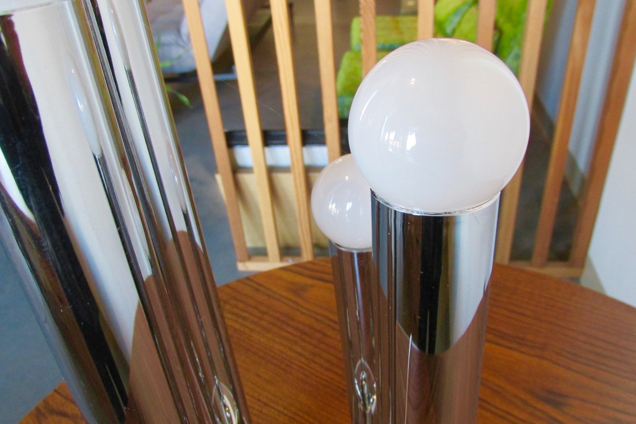 Robert Sonneman 4-Arm Chrome Table Lamp