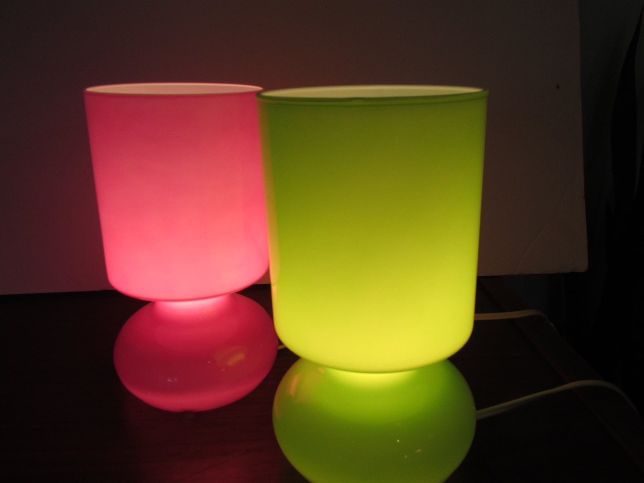 IKEA Handcrafted Glass Table Lamps