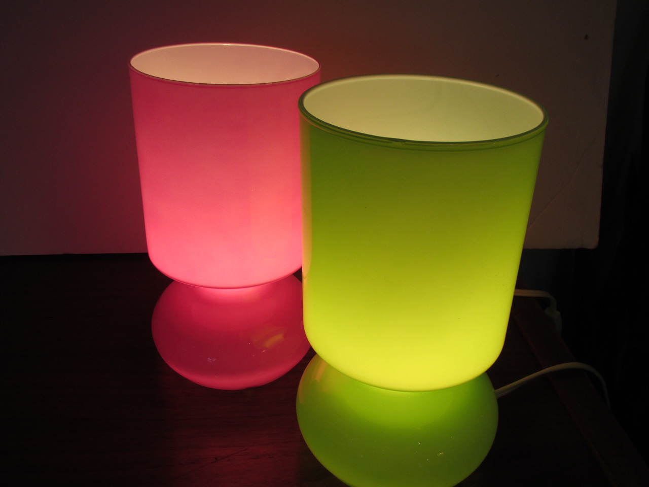 IKEA Handcrafted Glass Table Lamps