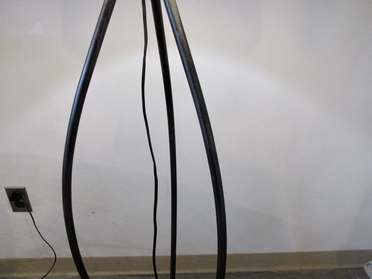French Iron Tripod Floor Lamp