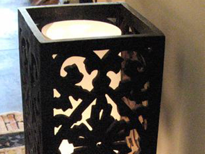 Japanese Wood Floor Lantern 