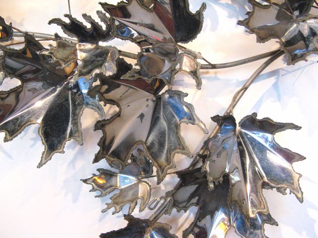 Curtis Jere Leaf Metal Sculpture