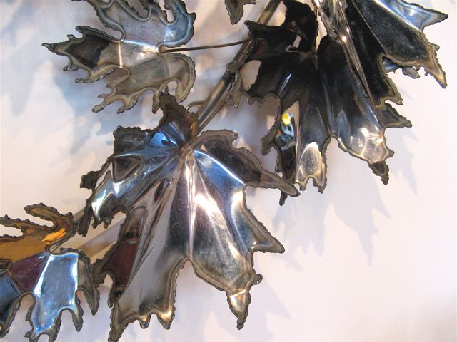 Curtis Jere Leaf Metal Sculpture