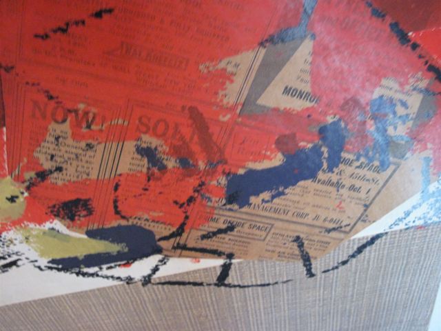 Abstract Modern Collage Painting