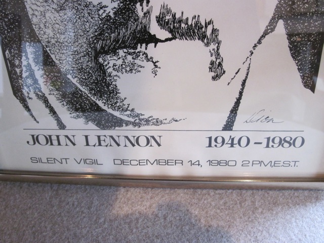 John Lennon <em>Silent Vigil</em> Litho