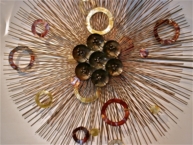 C. Jere Style Sunburst Wall Metal Sculpture