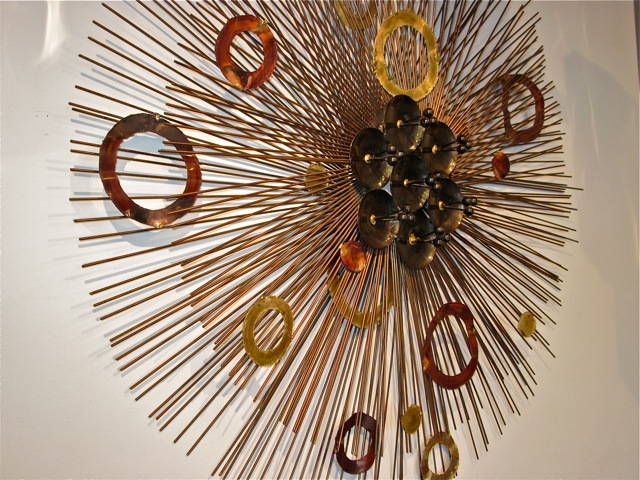 C. Jere Style Sunburst Wall Metal Sculpture
