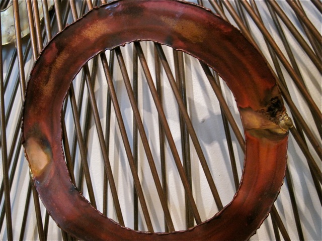 C. Jere Style Sunburst Wall Metal Sculpture