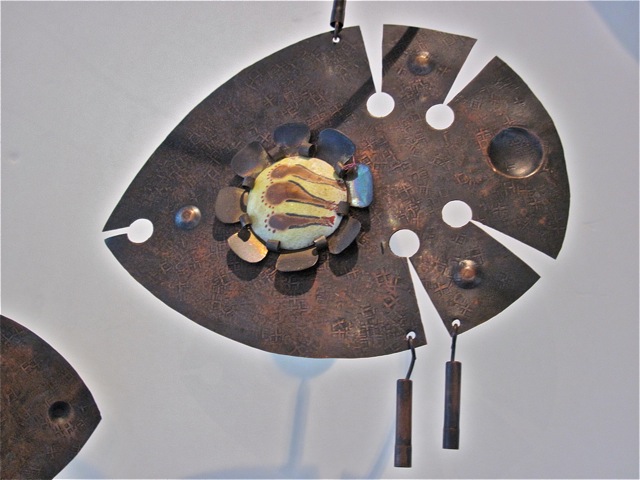 Danish Copper & Enamel <em>Fish</em> Mobile
