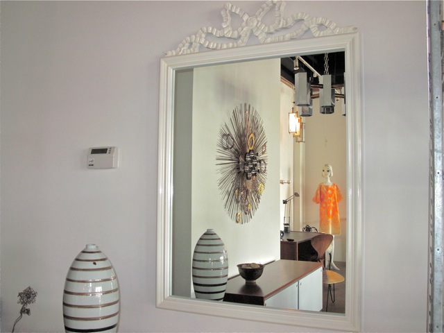Lacquer Wood Mirror