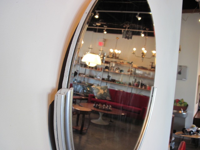 Art Deco Silver Mirror 