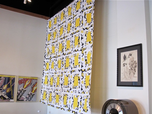 Quilt in Warhol Style Daisy Pattern