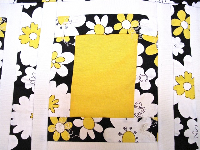 Quilt in Warhol Style Daisy Pattern