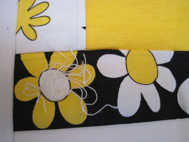 Quilt in Warhol Style Daisy Pattern