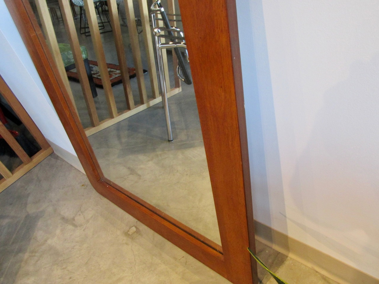 Russell Wright Walnut Mirror