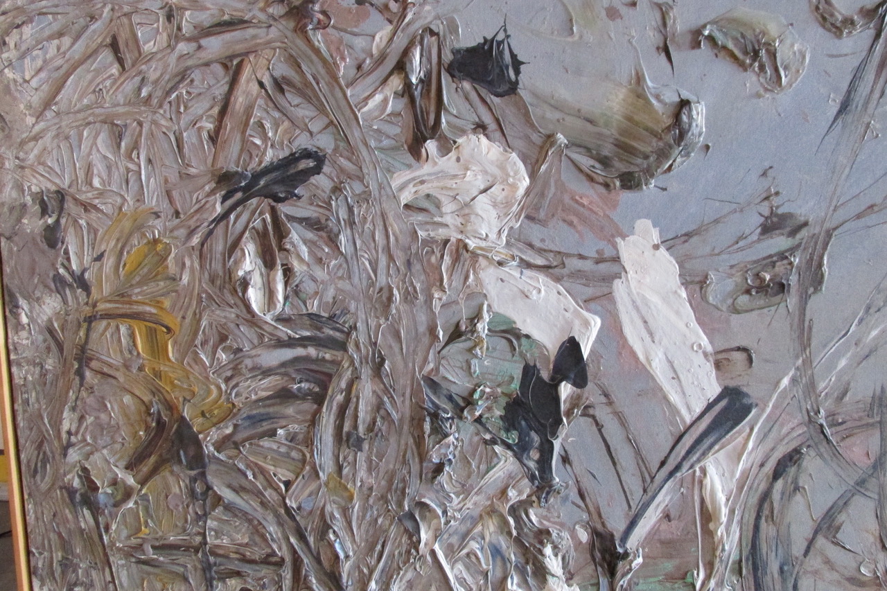 New York Artist Mark Raush Oil Abstract <em>Outer Banks</em>