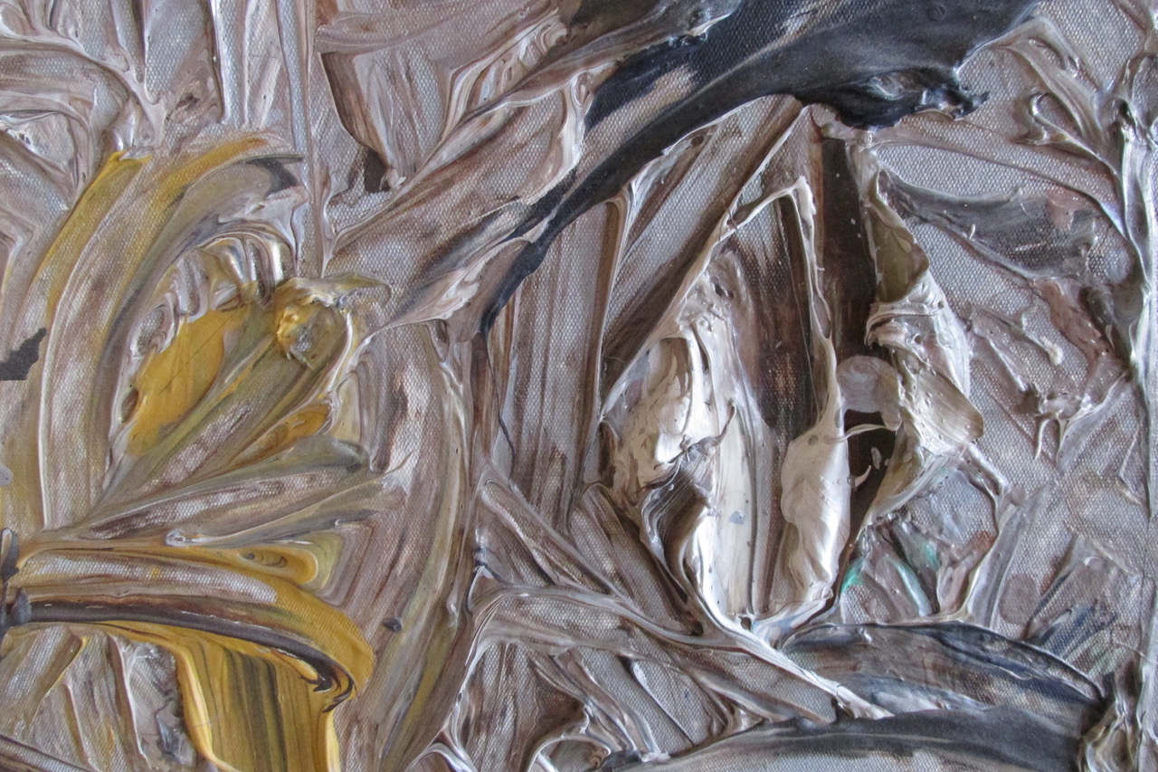 New York Artist Mark Raush Oil Abstract <em>Outer Banks</em>