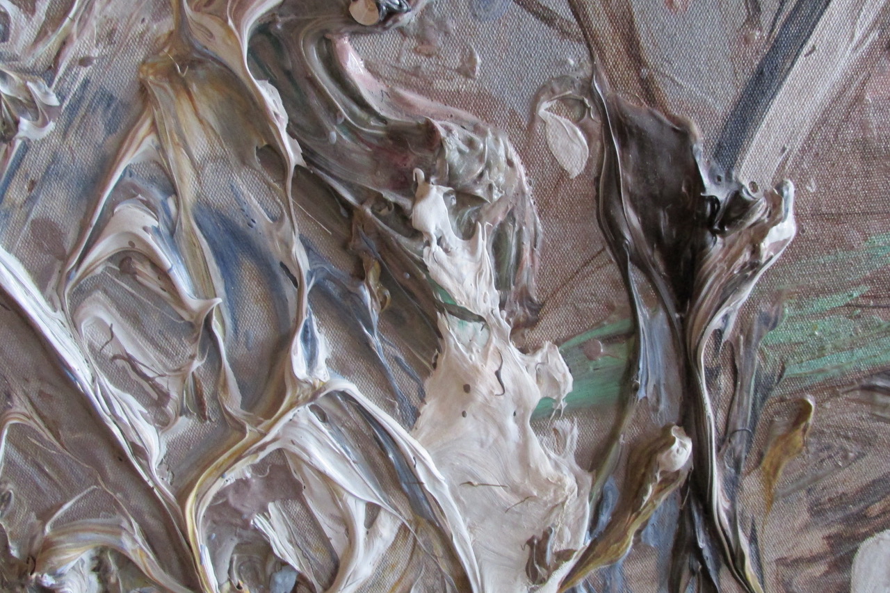 New York Artist Mark Raush Oil Abstract <em>Outer Banks</em>