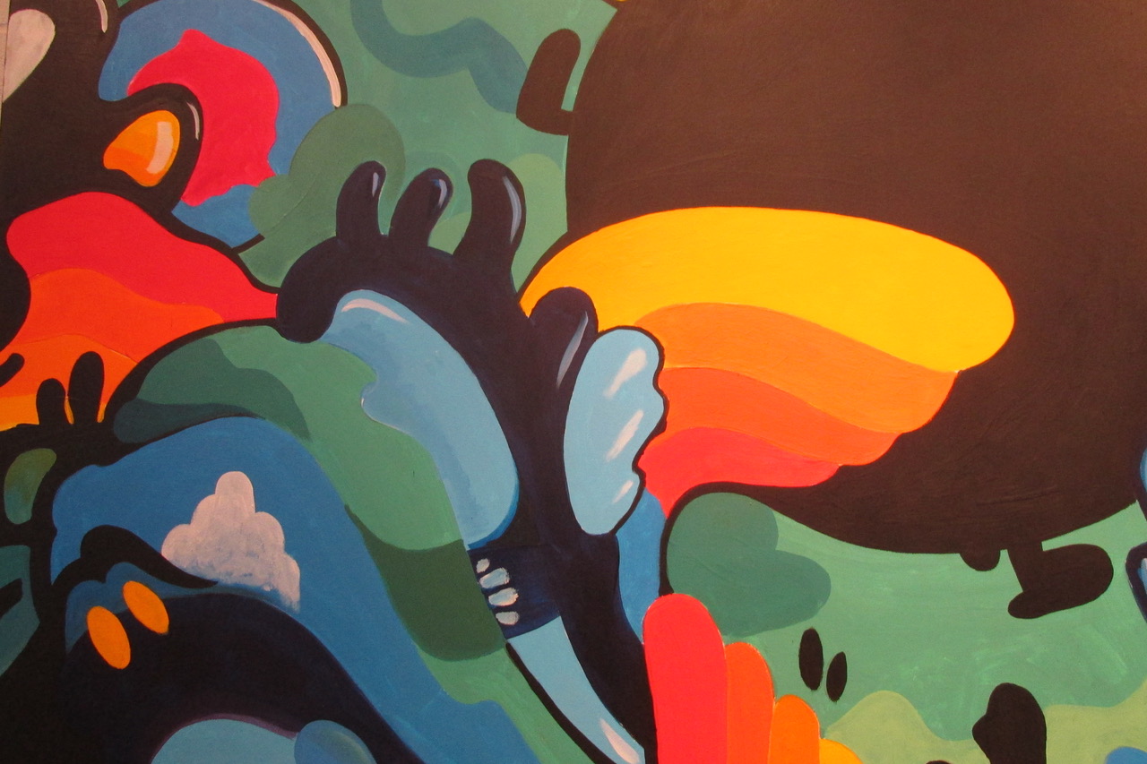 Tommy Fox’s Acrylic Painting <em>Velvet Underground</em>