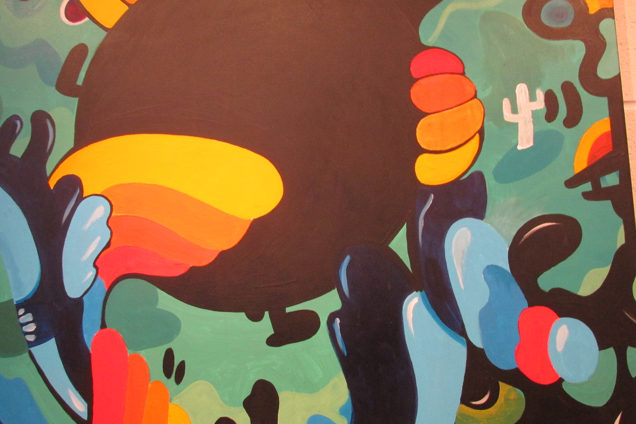 Tommy Fox’s Acrylic Painting <em>Velvet Underground</em>