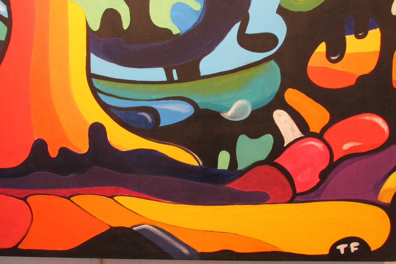 Tommy Fox’s Acrylic Painting <em>Velvet Underground</em>