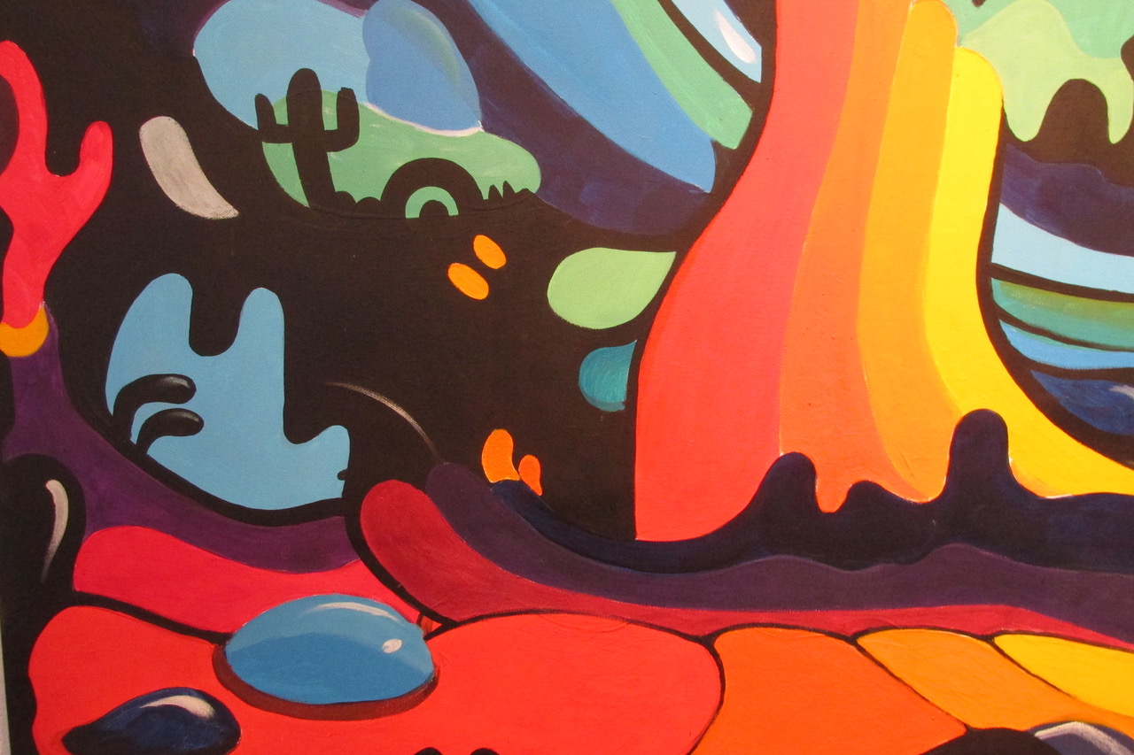 Tommy Fox’s Acrylic Painting <em>Velvet Underground</em>