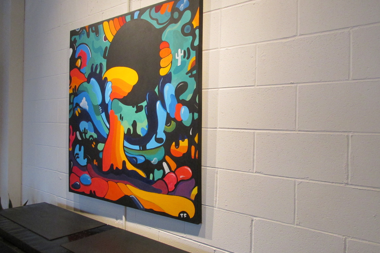 Tommy Fox’s Acrylic Painting <em>Velvet Underground</em>