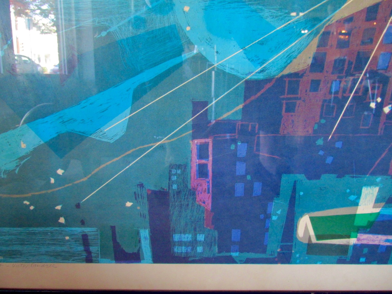 Victor Candell <em>Night</em> Block Print