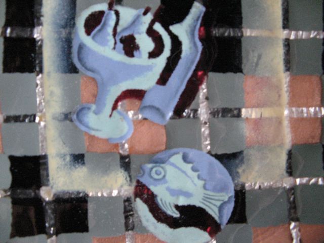 Enamel & Silver on Copper Platter 