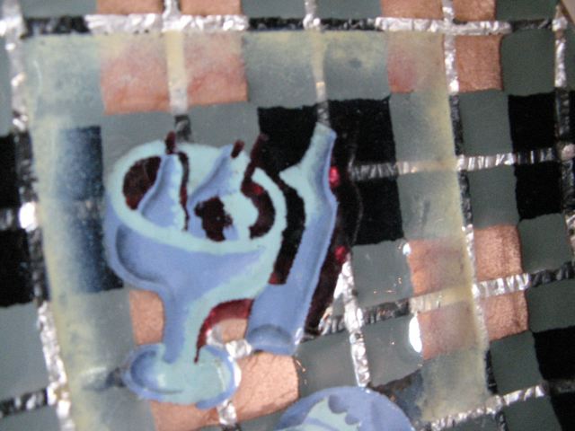 Enamel & Silver on Copper Platter 