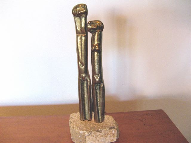 Two Fornasetti Style Bronze Sculptures 
