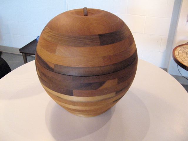 Monumental Hand-Turned Wood Apple 