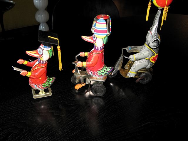 Three Beijing # 1 Toy Factory Wind-Up Toys