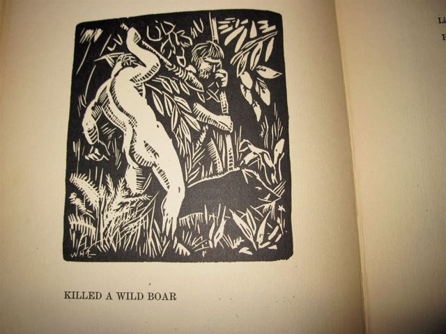 Wharton Esherick Woodcuts in Mary E. Marcy's Rhymes of Early Jungle Folk Book