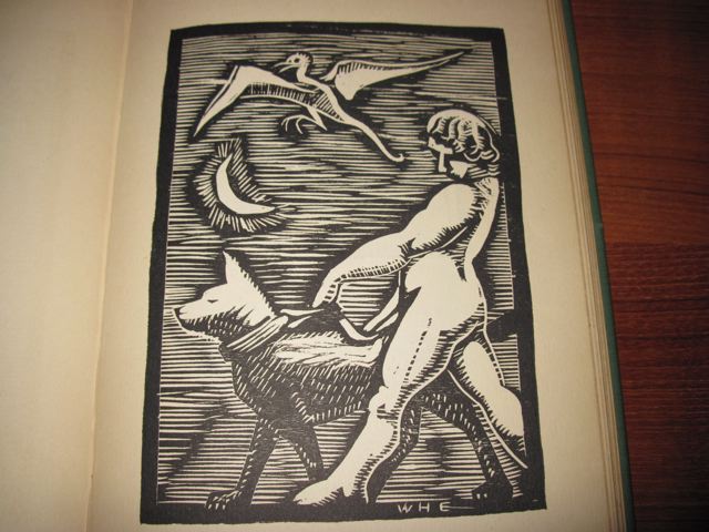 Wharton Esherick Woodcuts in Mary E. Marcy's Rhymes of Early Jungle Folk Book