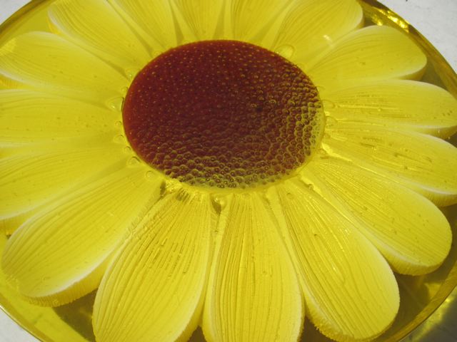 Lucite Daisy Lazy Susan